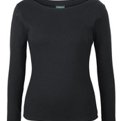 C of C Ladies L/S Boat Neck Tee